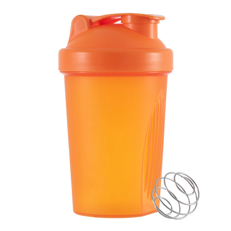 400ml Shaker Sports Water Cup Fitness Sports Plastic Cup with Stirring Ball